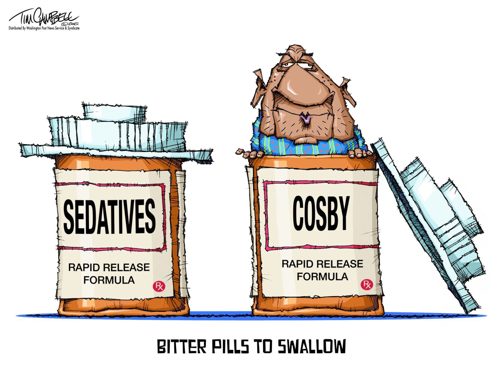 Tim Campbell cartoon